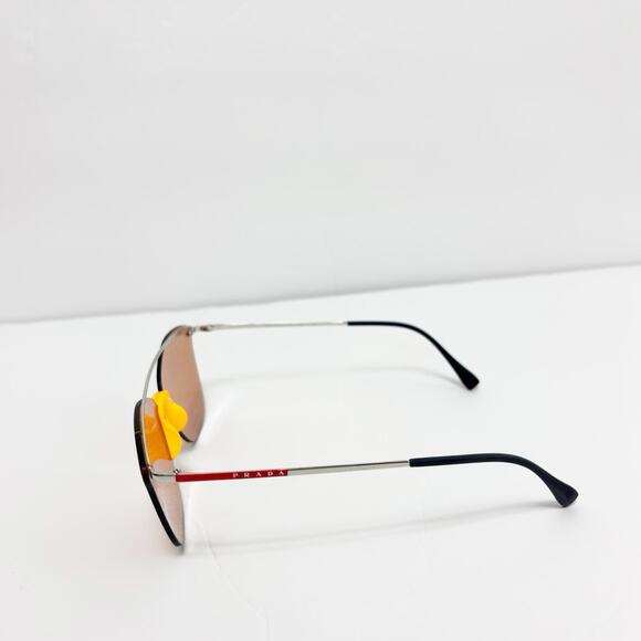 PRADA LINEA ROSSA UNISEX ORANGE LENS SUNGLASSES WITH BOX AND DUST CLOTH - Picture 5 of 12